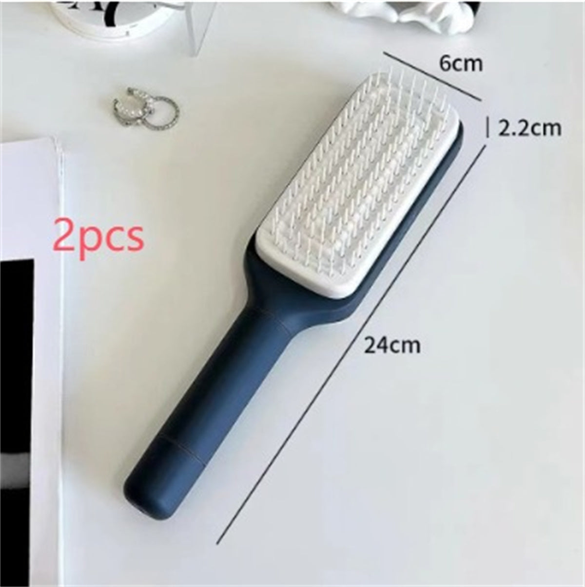 Self Cleaning Hair Brush New Self-Cleaning Anti-Static Massage Comb Scalable Rotate Lifting Self Cleaning Hairbrush