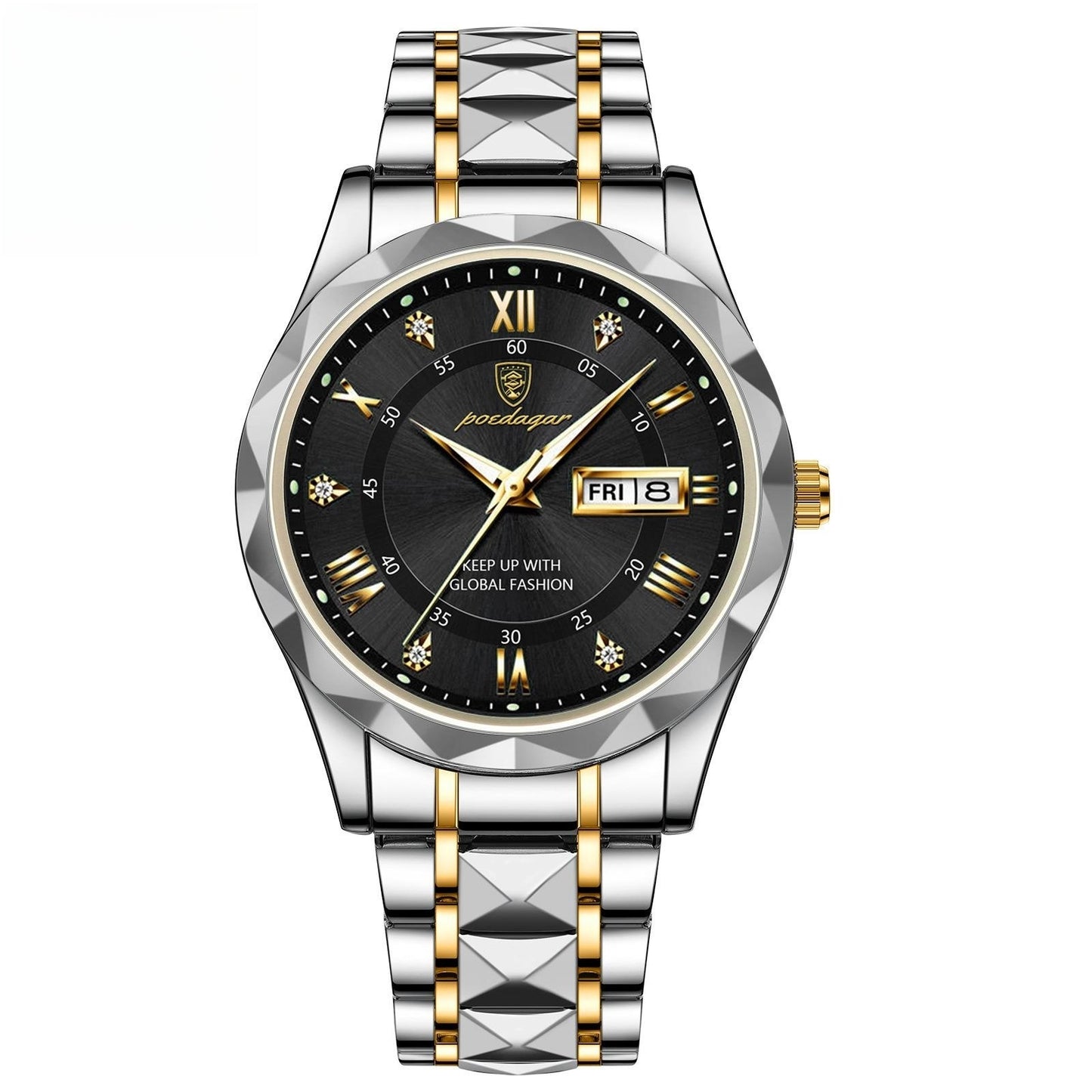 Men's Waterproof Double Calendar Luminous Quartz Watch With a Special Discount (Buy One ,Get one Free]