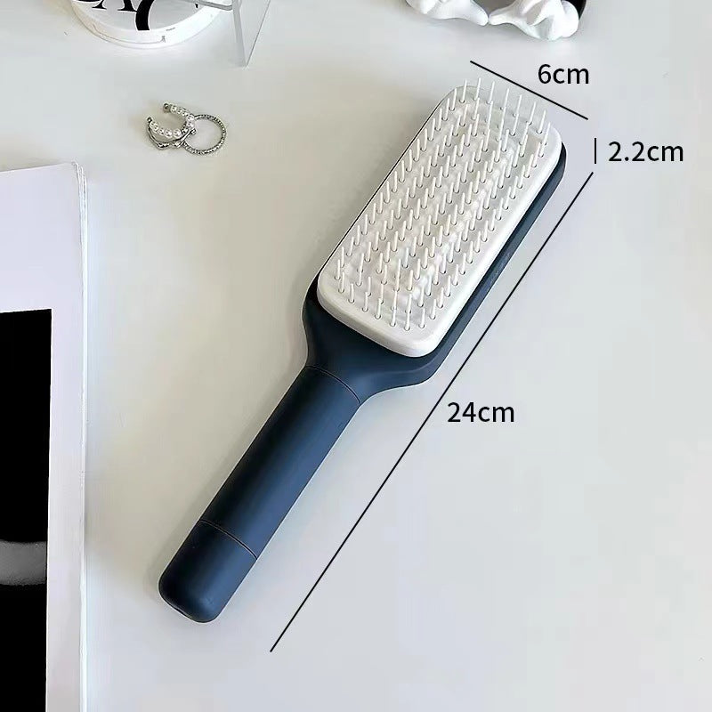 Self Cleaning Hair Brush New Self-Cleaning Anti-Static Massage Comb Scalable Rotate Lifting Self Cleaning Hairbrush