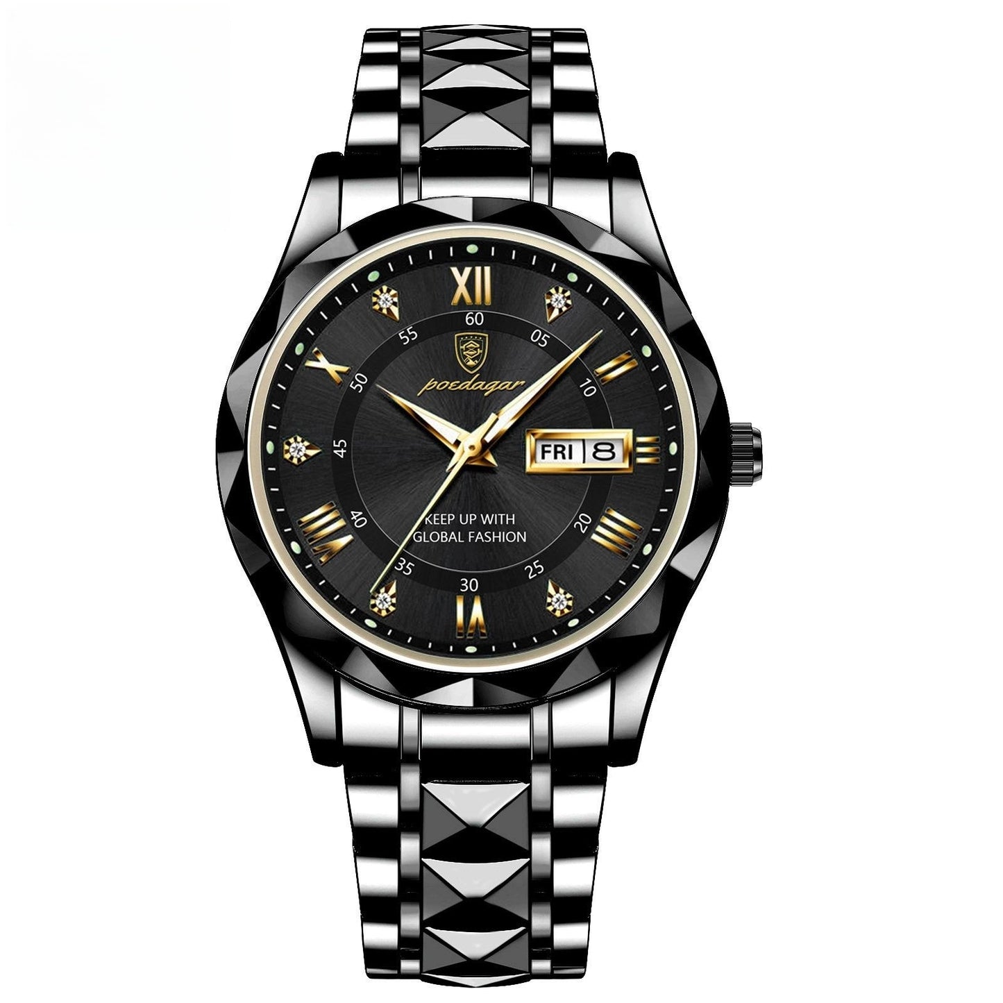 Men's Waterproof Double Calendar Luminous Quartz Watch With a Special Discount (Buy One ,Get one Free]