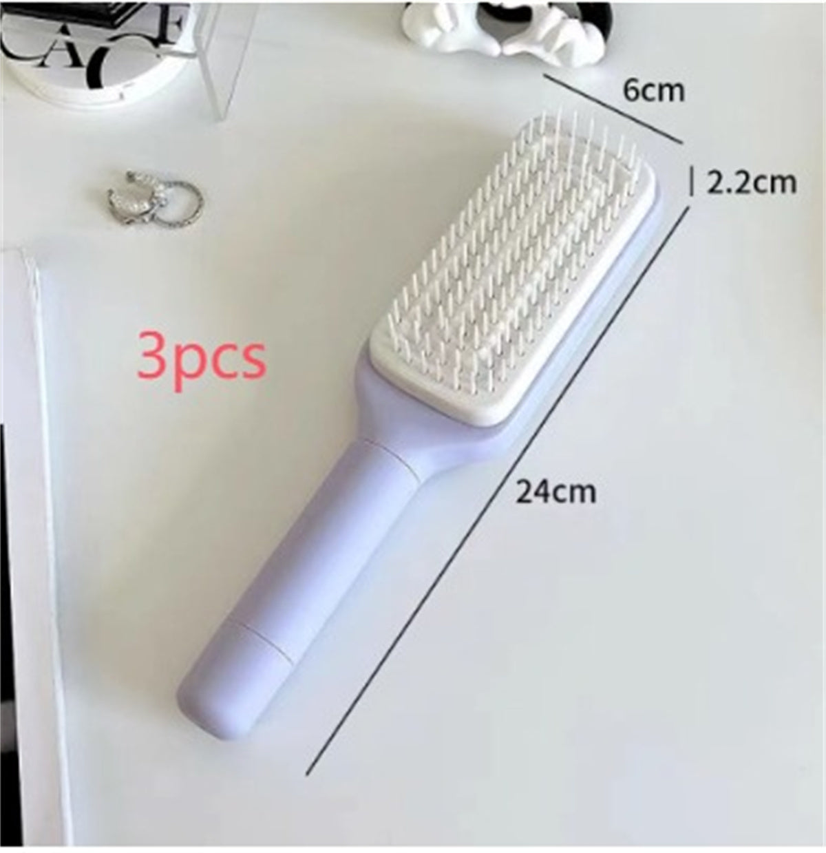 Self Cleaning Hair Brush New Self-Cleaning Anti-Static Massage Comb Scalable Rotate Lifting Self Cleaning Hairbrush