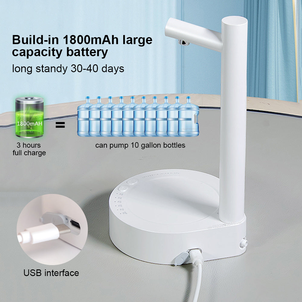 Distributeur d'eau électrique de bureau Distributeur automatique de bouteilles d'eau en gallons Distributeur d'eau rechargeable